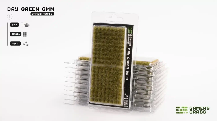 Gamers Grass Dry Green 6mm Wild 6