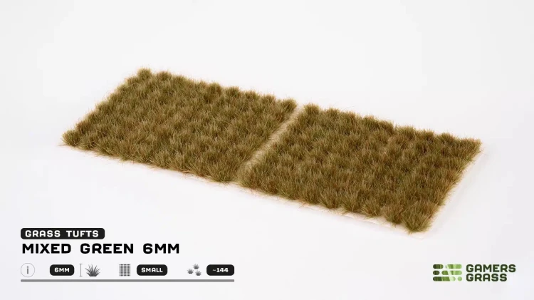 Gamers Grass Mixed Green 6mm Wild 5