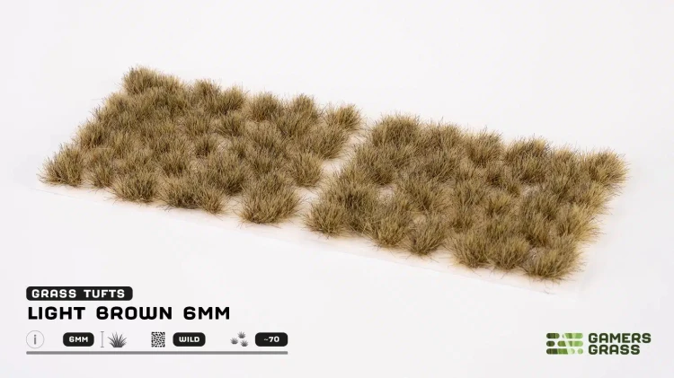 Gamers Grass Light Brown 6mm Wild 1