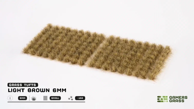 Gamers Grass Light Brown 6mm Wild 5