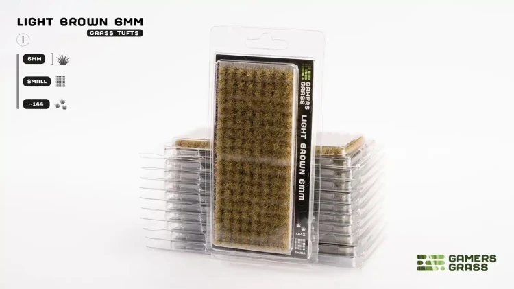 Gamers Grass Light Brown 6mm Wild 6