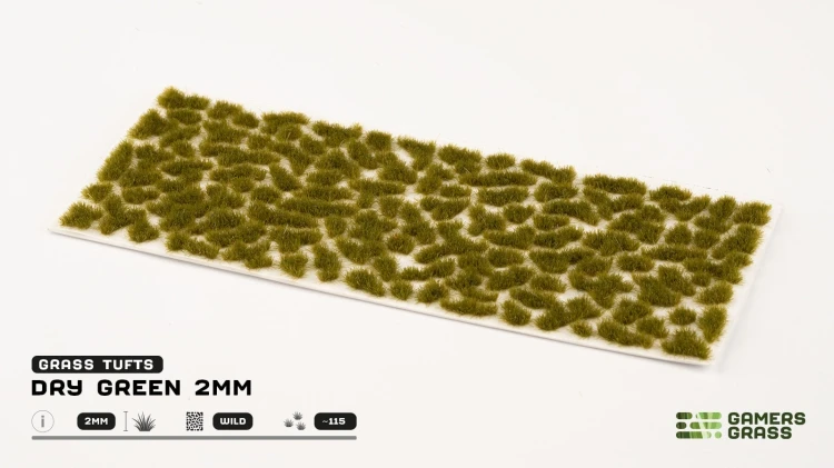 Gamers Grass Dry Green 2mm 1