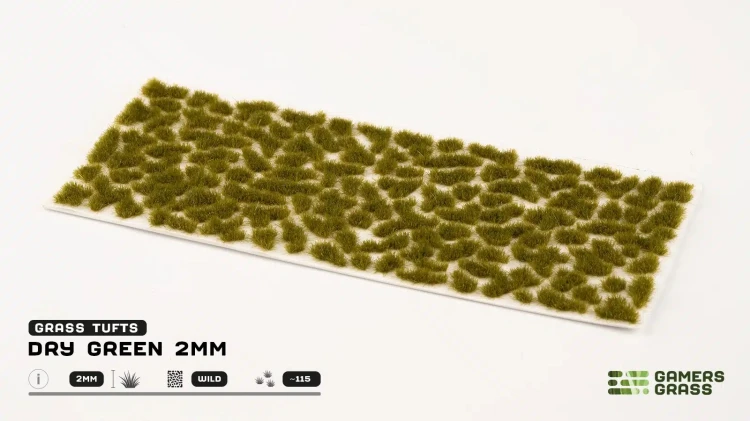 Gamers Grass Dry Green 2mm 3