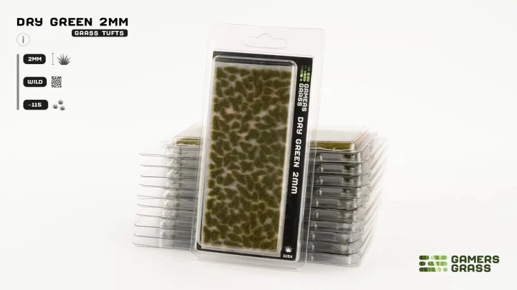 Gamers Grass Dry Green 2mm 4