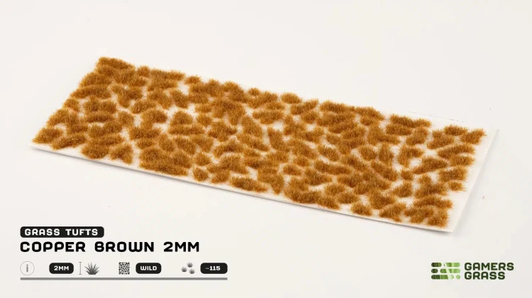 Gamers Grass Copper Brown 2mm 1