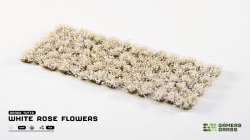 Gamers Grass White Rose Flowers 1
