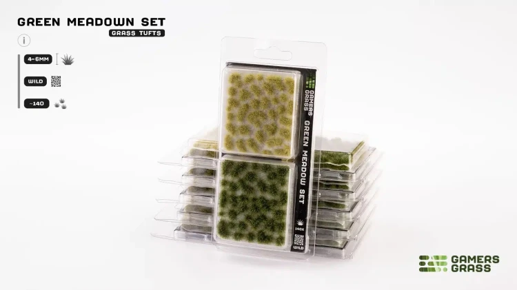 Gamers Grass Green Meadow Set 4