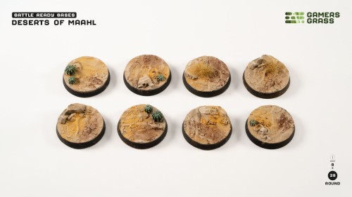 Gamers Grass Deserts of Maahl Round 28mm (x8) 1