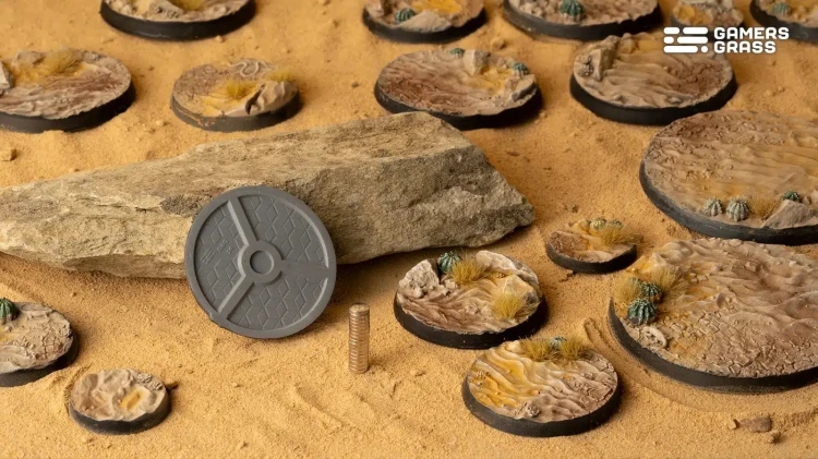 Gamers Grass Deserts of Maahl Round 40mm (x5) 4