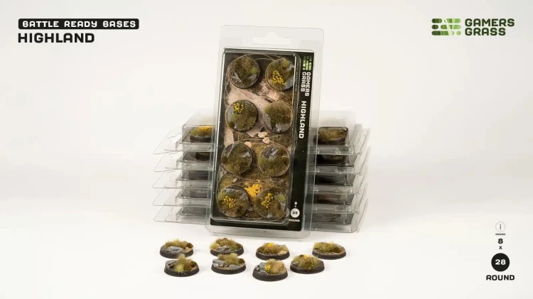 Gamers Grass Highland Round 28mm (x8) 6