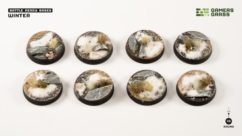 Gamers Grass Winter Round 28mm (x8) 1