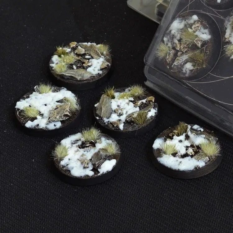 Gamers Grass Winter Round 40mm (x5) 3