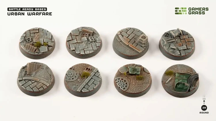 Gamers Grass Urban Warfare Round 28mm (x8) 3