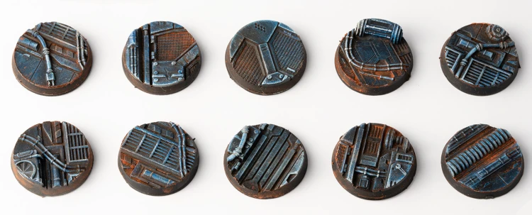 Gamers Grass Spaceship Corridor Round 25mm (x10) 1