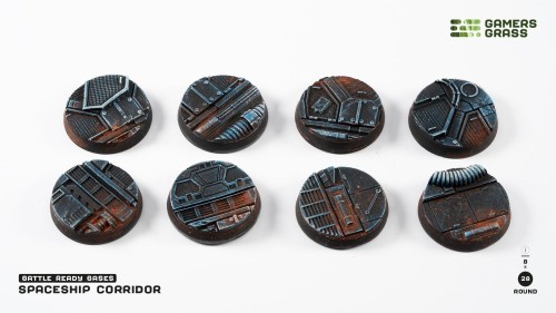 Gamers Grass Spaceship Corridor Round 28mm (x8) 1