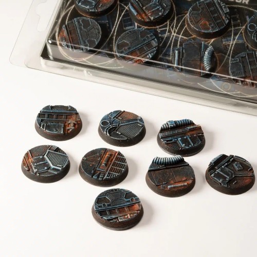 Gamers Grass Spaceship Corridor Round 28mm (x8) 2