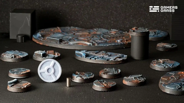 Gamers Grass Spaceship Corridor Round 28mm (x8) 4