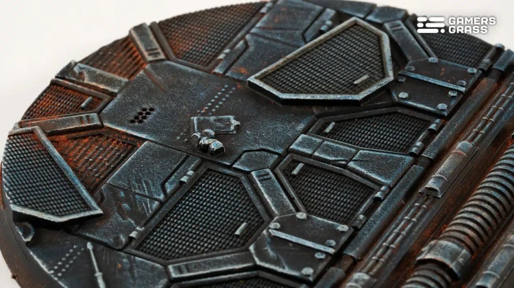 Gamers Grass Spaceship Corridor Round 28mm (x8) 5