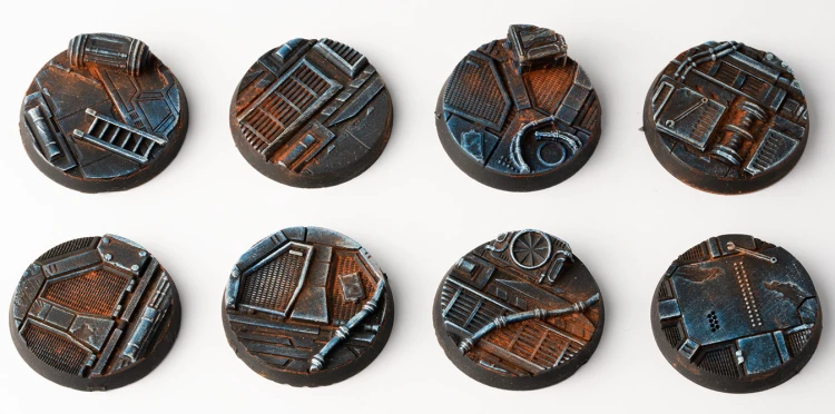 Gamers Grass Spaceship Corridor Round 32mm (x8) 1