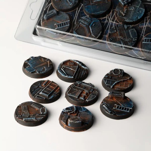 Gamers Grass Spaceship Corridor Round 32mm (x8) 2