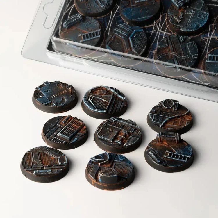 Gamers Grass Spaceship Corridor Round 32mm (x8) 2