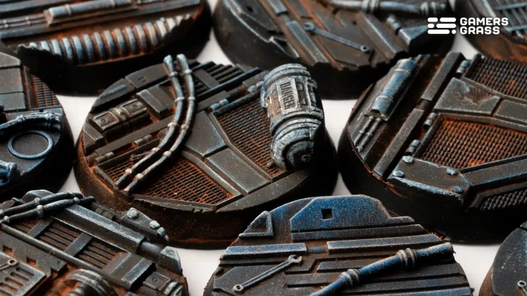 Gamers Grass Spaceship Corridor Round 32mm (x8) 5