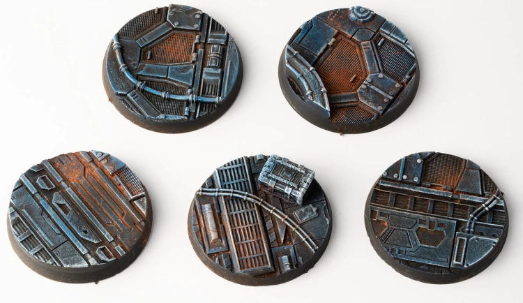 Gamers Grass Spaceship Corridor Round 40mm (x5) 1