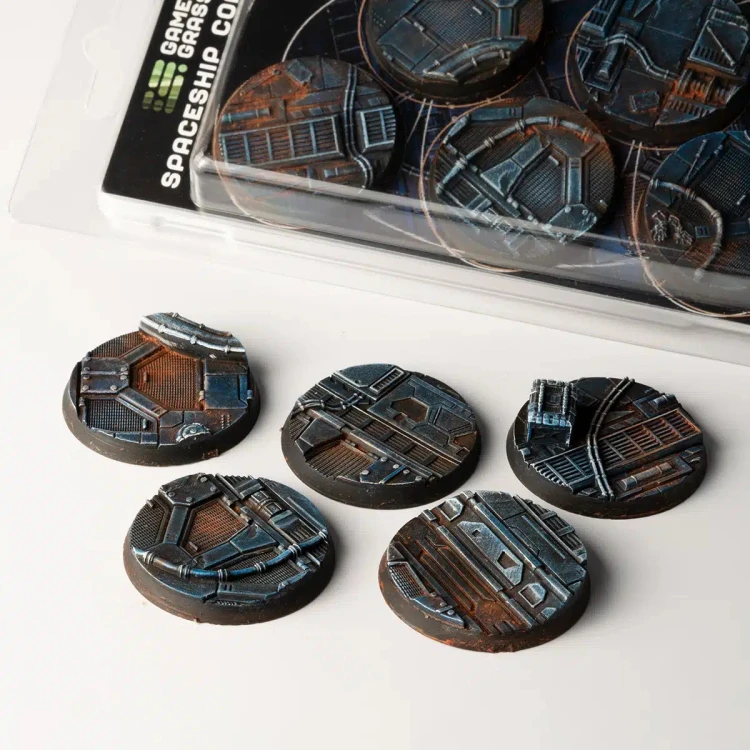 Gamers Grass Spaceship Corridor Round 40mm (x5) 2