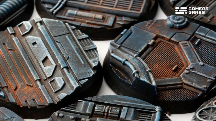 Gamers Grass Spaceship Corridor Round 40mm (x5) 5