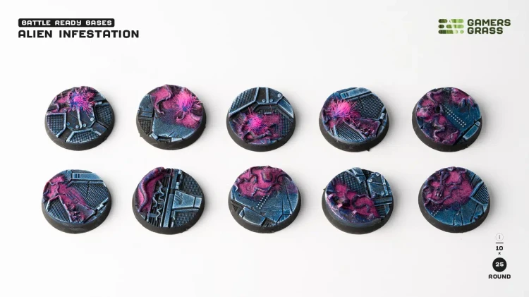 Gamers Grass Alien Infestation Round 25mm (x10) 3