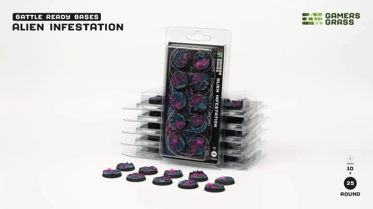 Gamers Grass Alien Infestation Round 25mm (x10) 6