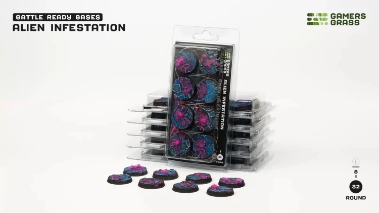 Gamers Grass Alien Infestation Round 32mm (x8) 6