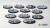 Gamers Grass Frost Lake Topper Round 25mm (x12) 2