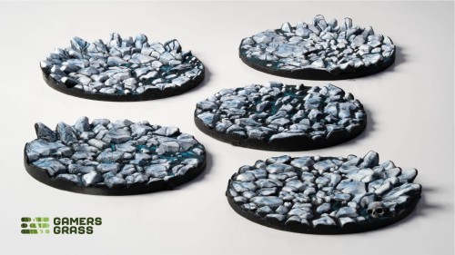 Gamers Grass Frost Lake Topper Round 40mm (x5) 2