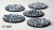Gamers Grass Frost Lake Topper Round 40mm (x5) 2