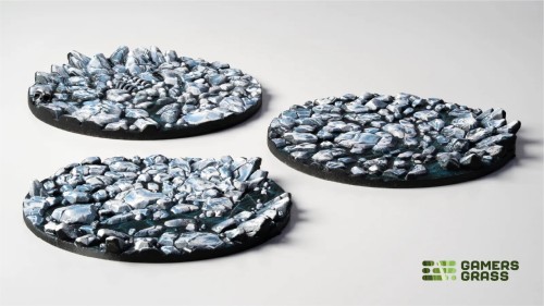 Gamers Grass Frost Lake Topper Round 50mm (x3) 2